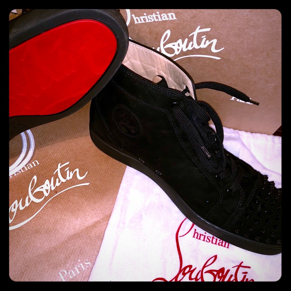 Christian Louboutins Blk Suede *Reduced*  (US 13)